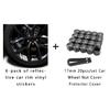 19/17mm 20pcs/set Car Wheel Nut Caps Protection Covers Caps Anti-Rust Auto Hub Screw Cover Car Tyre Nut Bolt Exterior Decoration