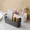Storage Box Wall Hanging On The Inside Of The Kitchen Cabinet Door, No Punching, Plastic Wrap Hanger In The Cabinet, Bathroom Bathroom Rack.
