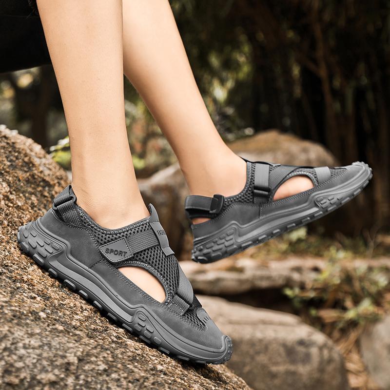 Мужские летние новые мужские сандалии большого размера — фото 14