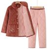 FENGXIAO Women's Winter Plush Thick Pajama & Home Wear Set