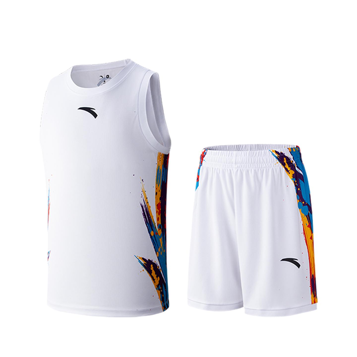 Anta Campus Basketball Competition Suit Summer 2026 Men suit Pure-White 152621205-1 XS