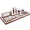 Wooden Jewelry Organizer Tray Rings Earrings Display Pallet Necklace Jewellery Showcase Pallet Large Capacity Rings Storage Tray