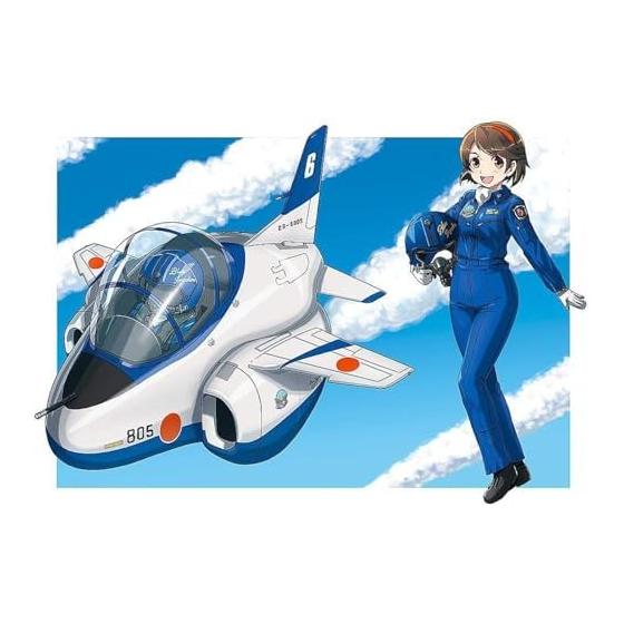 Hasegawa Egg Plane Air Self-Defense Force T-4 Blue Impulse Non-Scale Plastic Model TH13