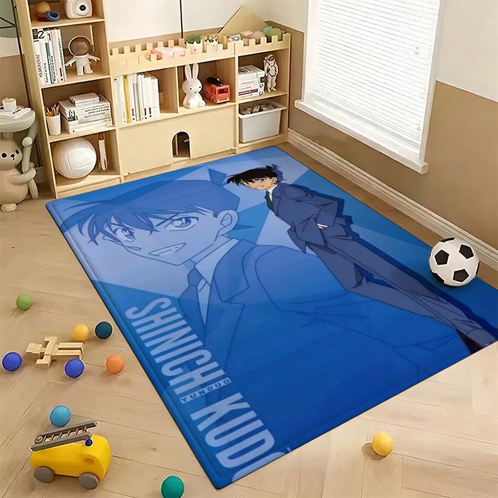 Detective Conan Anime Mystery Think Detective Conan Anime Mystery Theme Rug Soft Nonslip Carpet For Entryway Hallway Balcony Home Decor