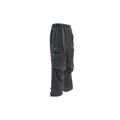 Ropa Deportiva Tech Pack Logo Sólido Bordado Pierna Recta Tejido Forrado Pantalones Casuales Pantalones para Hombre Gris Hierro FQ3869-068
