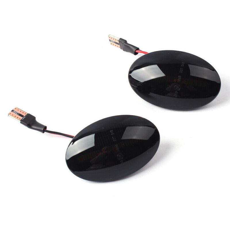 Pair Black Lens Dynamic LED Side Marker Fender Turn Signal Light Indicator Fit for Opel Corsa B C Astra F Combo B C