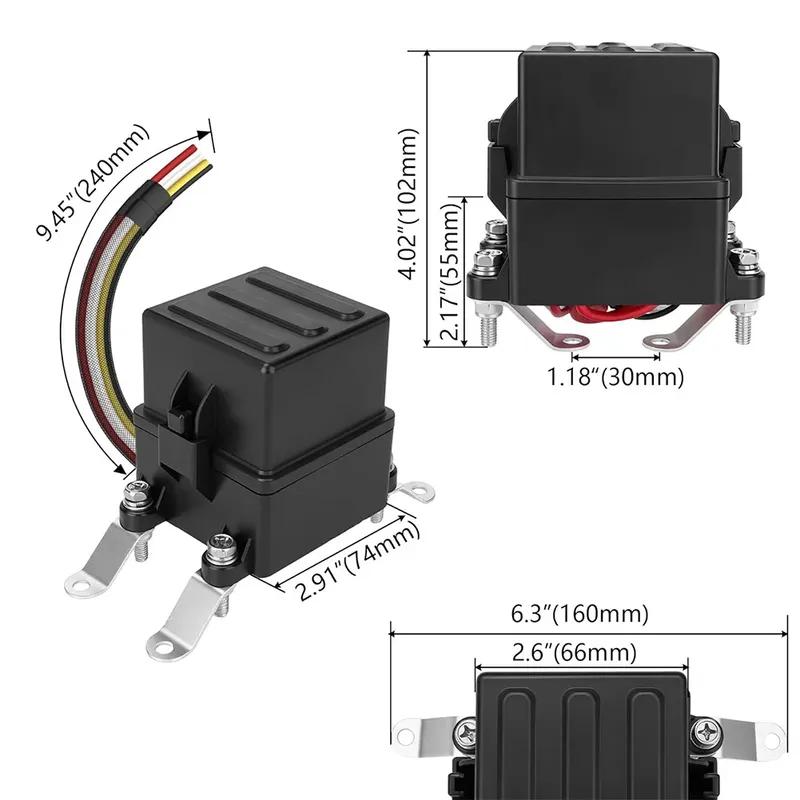 12V 3 Way Waterproof Fuse Relay Box Blade Fuse Slots 4-Pin 5-Pin 40Amp Relay Fuse Relay Block For Cars Truck Marine Boat