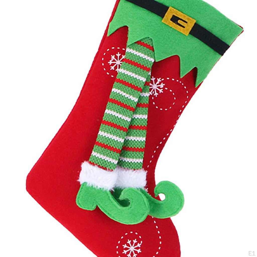 Christmas Decorative Stockings with Rope Xmas for Festival Hotel Decor