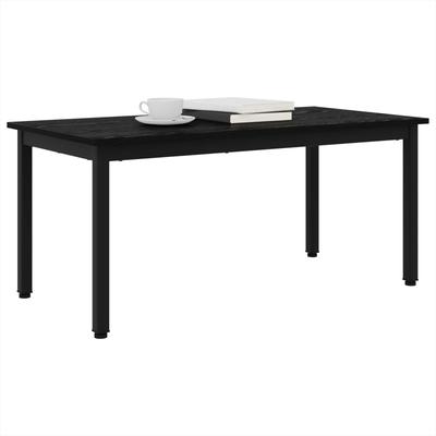 Coffee Table Black Oak Effect 100 X 50 X 45 Cm Particleboard