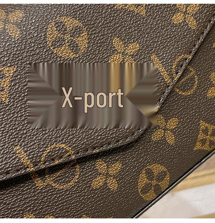 Geantă Mini Crossbody Plic cu Lanț Floral Retro 2025