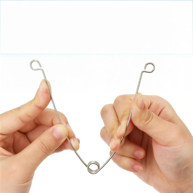 40Pcs Metal Recessed Lighting Trims Springs Clip Stainless Steel Replacement Spring Clips for Recessed Light Fixtures