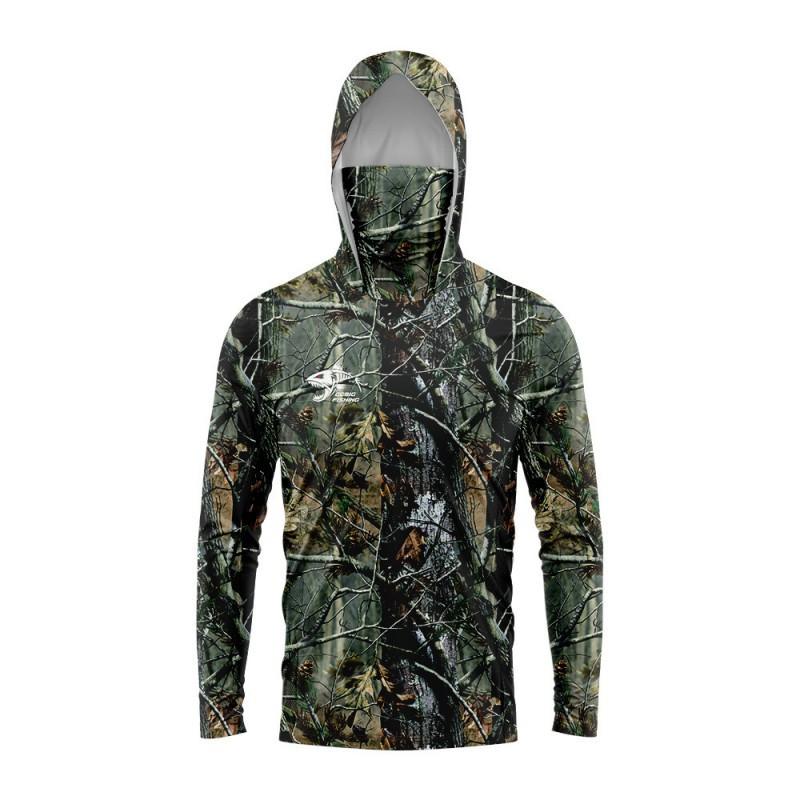 Fishing Suit Long-sleeved Breathable Sunscreen Top Print Camouflage