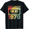 55 Years Old Gifts Vintage 1970 Music Cassette 55th Birthday T-Shirt Unisex Summer Streetwear Tops Casual Camiseta Hombre