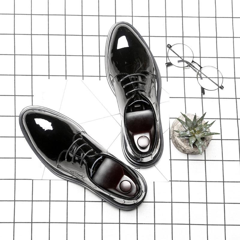 Pointed Toe Men Shoes Casual Black Business Formal Shoes Oxford Shoes Designer Men Driving Shoes Mens Moccasins