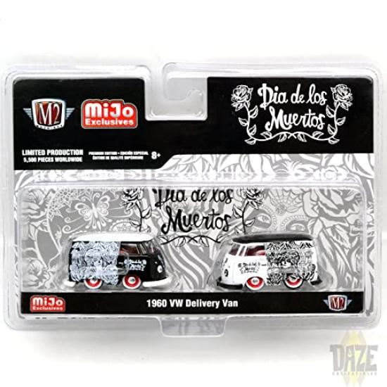 

M2 64 Scale MiJo Limited Volkswagen Delivery Dia de Muertos 2 Pack MACHINES1 - - [Item]