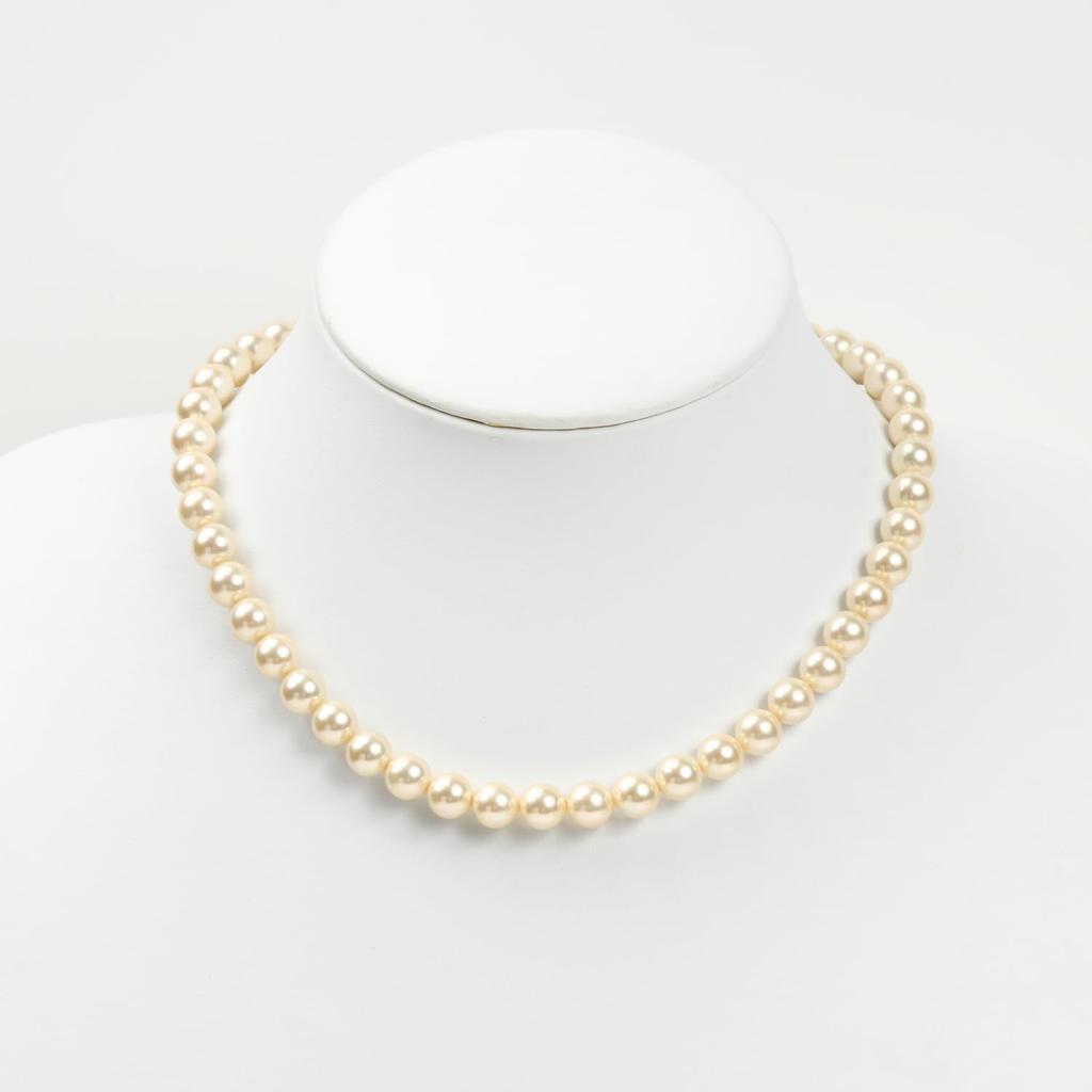 [MIONO] [Produced by Yumi Katsura] Pearl Necklace 8mm Yumisienne Light Orange Popular Women's Simple Stylish for Formal Occasions Made in Japan
