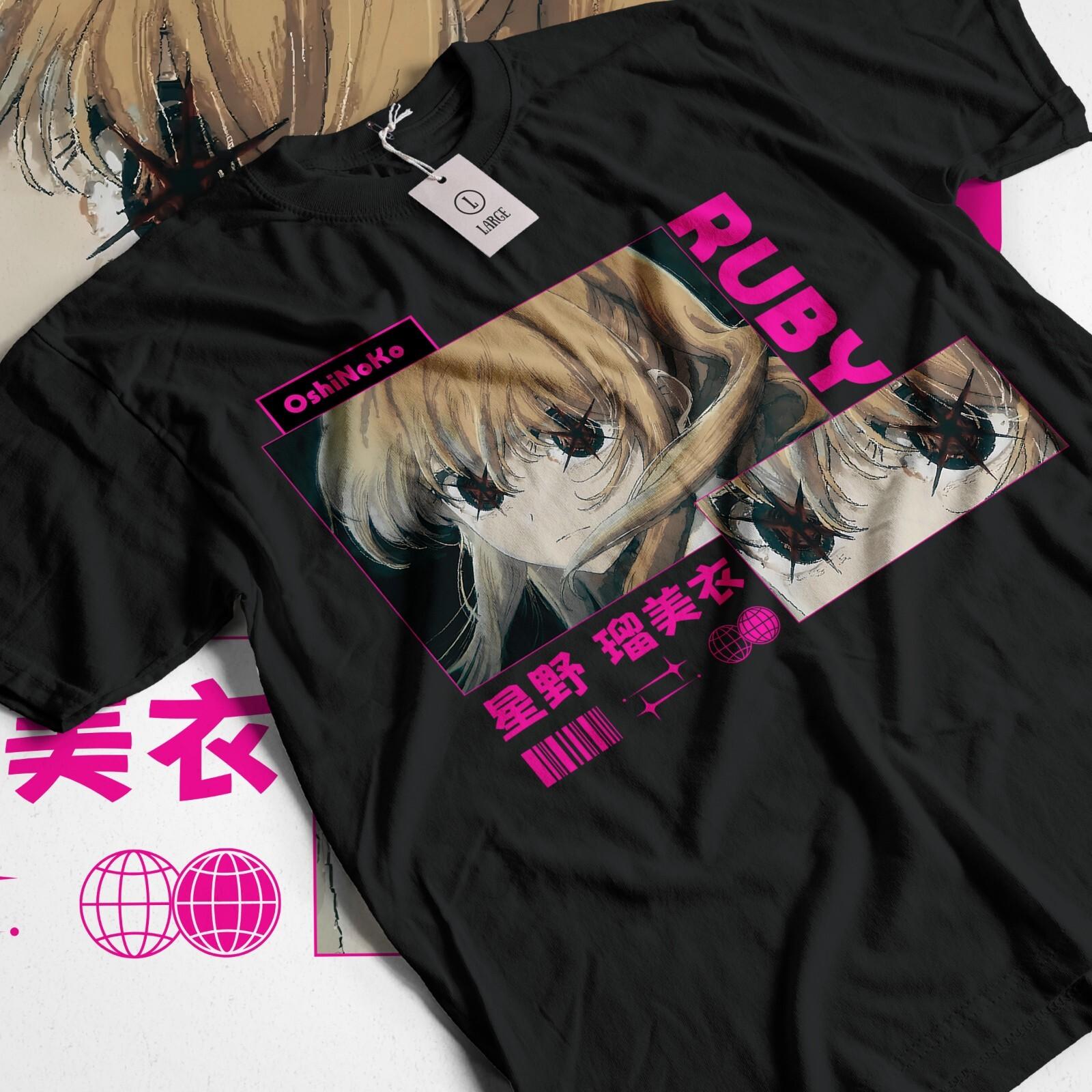 Oshi No Ko Ruby Ai Hoshino T-shirt Kawaii Funny Anime Manga Waifu Shirt All Size S