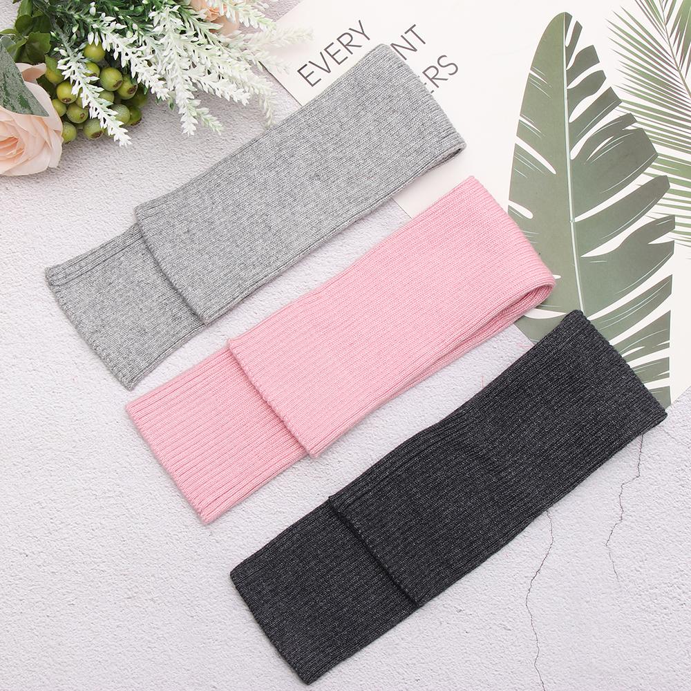 Women Winter Arm Warmers False Sleeves Long Gloves Cashmere Blend Knitted Arm Sleeve Mittens
