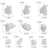 Cute Cartoon Rabbit Resin Ornaments Home Decoration Kawaii Animal Bunny Room Desk Decoration Miniature Figurine Gift Crafts