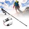 Walking Stick Collapsible Prevent Slip Lightweight Portable 3K Carbon Fiber Adjustable Hiking Pole for Mountaineering