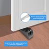 TOWODE Heavy Duty Large Door Stopper 2 PCS Adjustable High Tall Wedge Door Stopper with Non-Slip Rubber Stainless Steels Doorstop for Bottom of Door