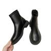 Martin boots women's autumn and winter new British short boots single boots thin boots bare boots cotton boots