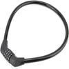 2PCS Steel Cable Bike Cable Lock 4 Digit Combination Ring Cable Lock Steel Cable Lock  Skateboards
