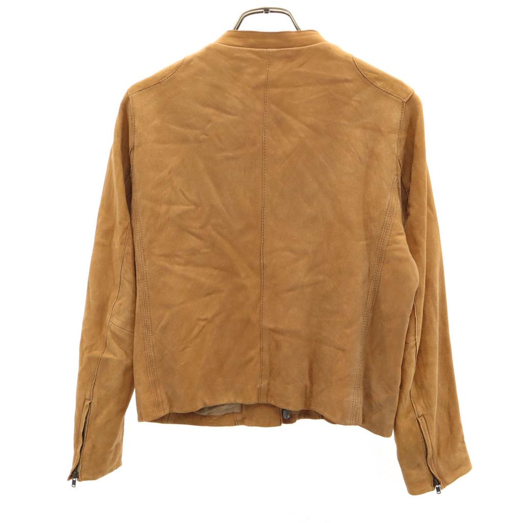 Adam et Rope' Sheep leather leather Single riders jacket 38 Brown Women Used