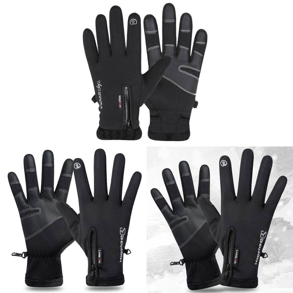 Winter Waterproof Cycling Gloves For Men With Touchscreen And Windproof Fabric