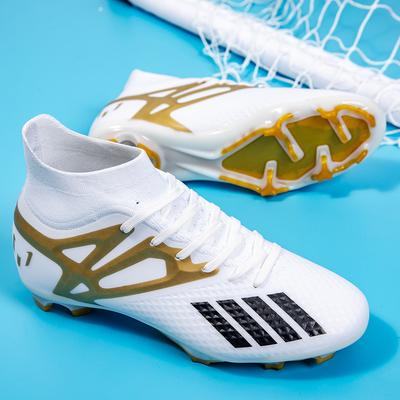 Hohe Fußballschuhe Damen gebrochene Stollen Kunstrasenstollen Student Leder Fußtraining Sportschuhe