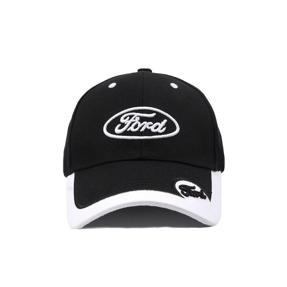 (black) Vintage Embroidered Car Logo Baseball Cap Car Fan Racing Cap