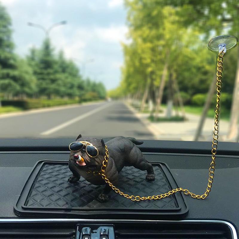 

Креативное украшение для автомобиля «Собака-булли» - Персонализированное украшение интерьера на собачью тематику