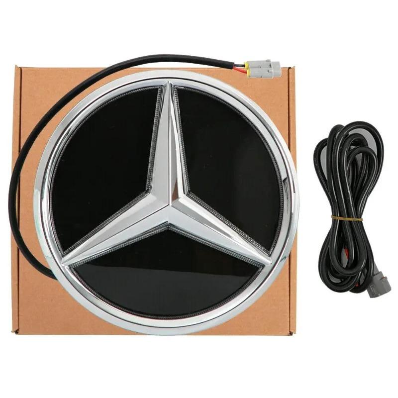 Car Front Grill Emblem Star Badge 3D Mirror OE Style Flat Surface For Mercedes Benz W245 W204 X204 B180 B200 B250 C280 C300 C350