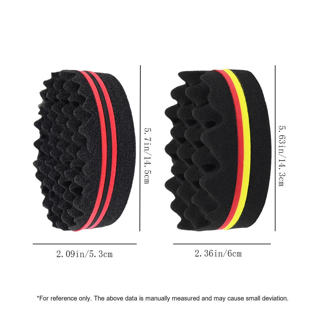 Haarbürste Schwamm Friseur Oval Doppelseitig Magischer Twist Haarbürste Atmungsaktiv Dauerwelle Stylingbürste Salon Lockenbürste zum Haarstyling