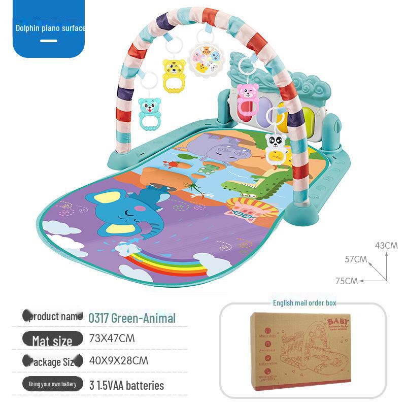 Baby Fitness Rack Music Play Mat with Piano and Drum Features