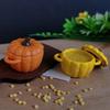 Dollhouse Mini Pumpkin Soup Pot Simulation Millet Porridge Miniature Dollhouse Kitchen Halloween Decoration For Doll Accessories