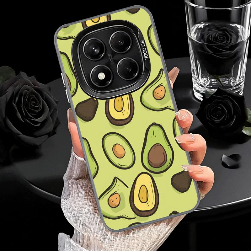 Cartoon Niedliche Avocado Weiche Handyhülle für Samsung Galaxy S24 S25 FE S26 Edge S23 Ultra S22 Plus S21 + Stoßfeste Abdeckung Rückschale