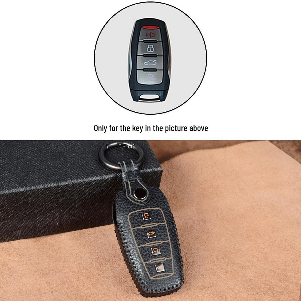 Genuine Leather Key Cover for Great Wall Haval Models H6, H2S, M6, H9, F5, H4, Big Dog, F7, H7
