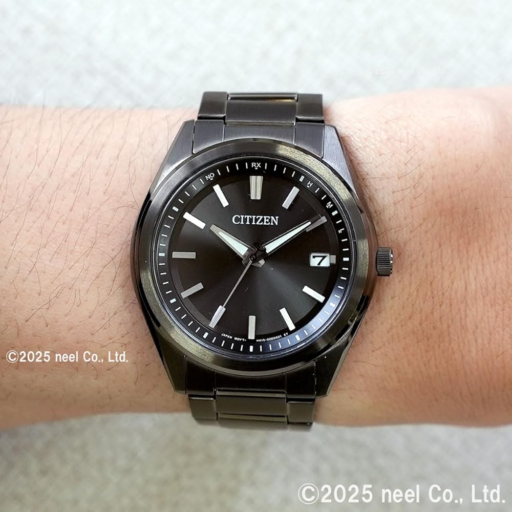 CITIZEN COLLECTION Men's Watch, 3-Hand Model, Light-Powered Eco-Drive, 5 ATM Water Resistance, Basic Black, AS1085-61E