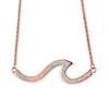 wih women's wave necklace exquisite necklace simple personality necklace