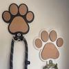 Wooden Paw Print Hat Hanger, Bedroom Bathroom Clothes Towel Hook, Suitable for Bedroom Wall Decoration, Beautiful Room Decoration