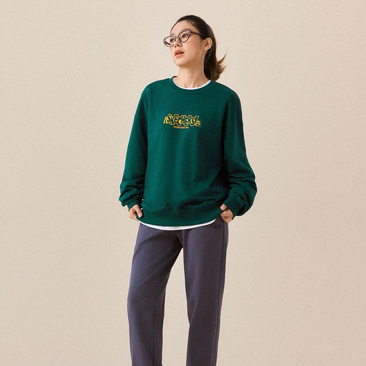 Skechers Warm And Cold Resistant Sports Casual Commuting Comfortable Fashionable Versatile Pullover Crewneck Sweatshirt L325U084-02XU