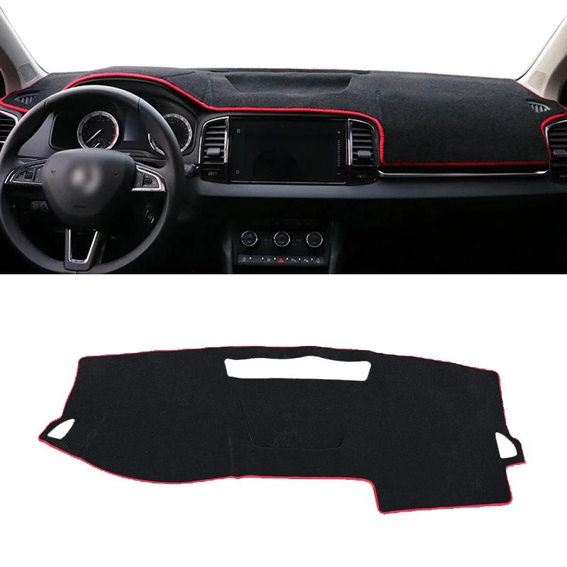 For Skoda Karoq 2017 2018     Car Dashboard Cover Avoid Light Pads Sun Shade Mat Anti-UV Case Non-Slip Carpets