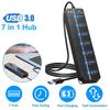 7 In 1 USB HUB USB 3.0 Switch Adapter USB 2.0 Hub High Speed Multi 4 Port Hub USB On/Off Switch Portable USB Splitter For Laptop