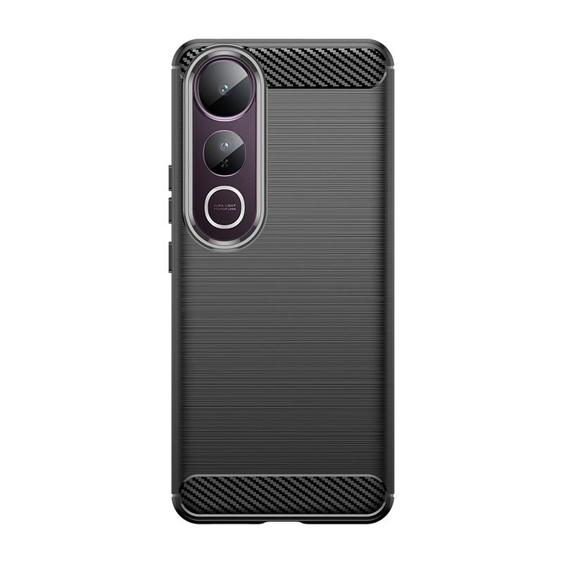 

Для Vivo V50 Lite Чехол Обложка Vivo V50 Lite Capas Новый Телефон Бампер Ударопрочный Задний ТПУ Мягкий Углеродное Волокно Для Fundas Vivo V50 Lite vivo V50 Lite чёрный