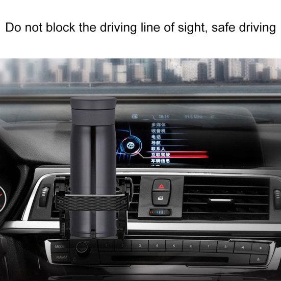 Nastavitelný držák ventilačního otvoru do auta Stojan na pohárek na nápoje s držákem na láhev