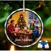 Personalized Christmas Ornament ,Custom Photo Crystal Pendant, Unique Christmas Gift For Couples,Family Home Xmas Tree Decor