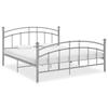 VidaXL Bed Frames Grey Metal 200x200 Cm