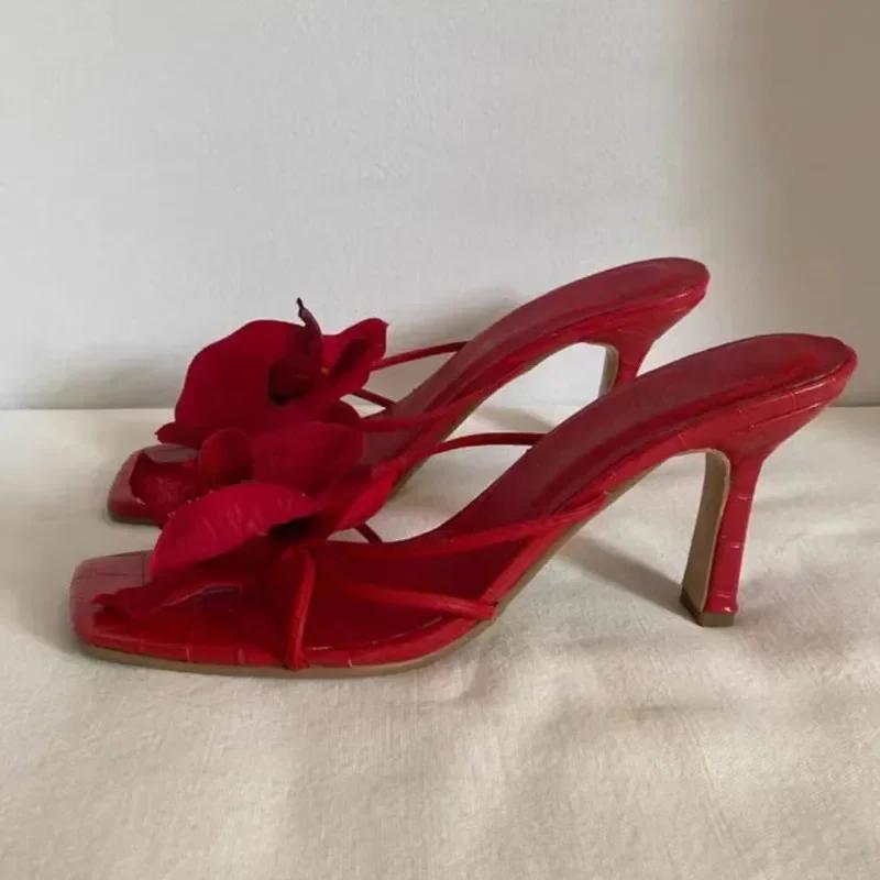 Fashion Women's Slippers Casual Fashionable  High Quality Shoes for Women Shallow Women Sandals Elegant Flowers Design Women's Slippers