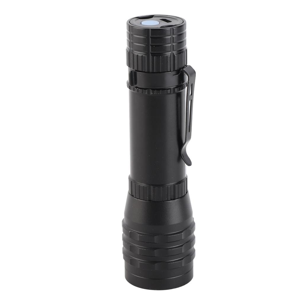 Rechargeable Flashlight 4 Modes High Brightness Metal Flashlight with COB Sidelight for Outdoor